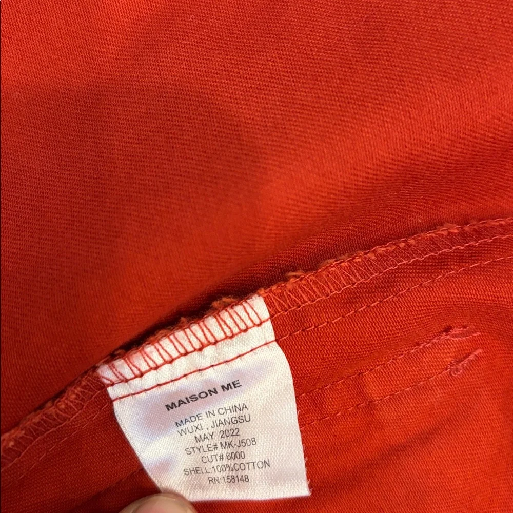NWT Maison Me Asa Utility Jacket – Red Apple – Kids Size 5 – European Chic
